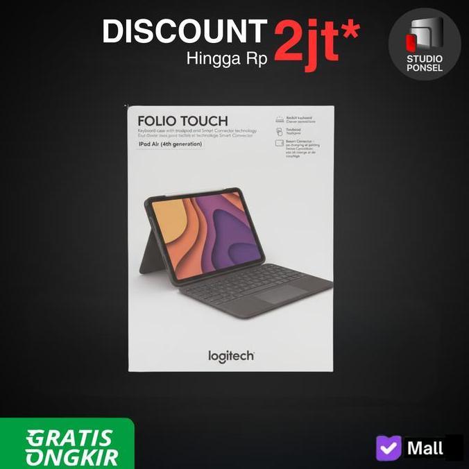 Tabkita- Logitech Folio Touch For Apple Ipad Air 11-Inch (M2 & M3), Ipad Air (4Th & 5Th Gen)
