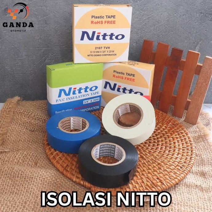 CHICKLEP ISOLASI KABEL NITTO / TAPE NITTO / LAKBAN NITTO 3/4" x 20M & 30M
