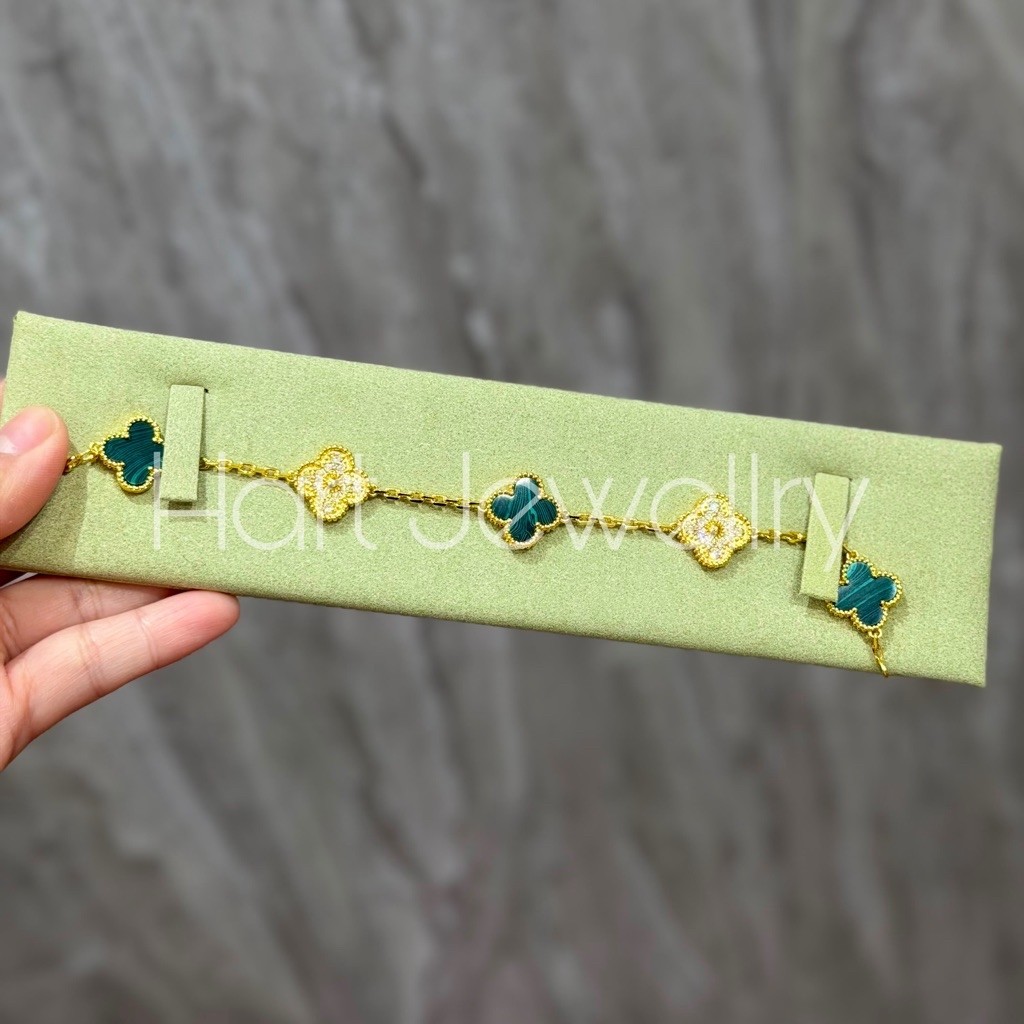 BRACELET VCA 5 ALHAMBRA (MALACHITE X STONE)