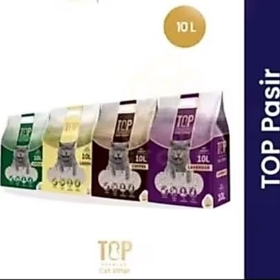 Pasir TOP 10 Liter - Pasir Kucing TOP 10L