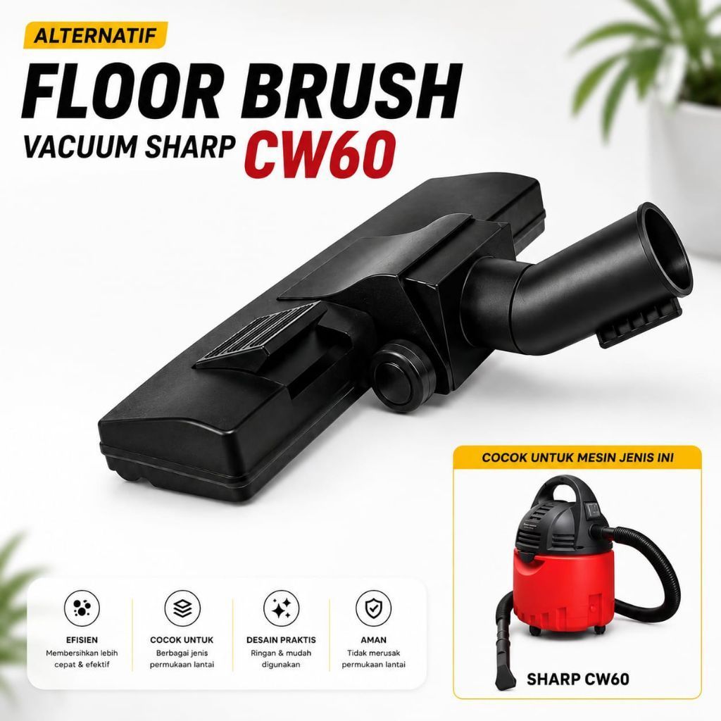 Alternatif Floor Brush Vacuum Sharp CW60 - Kepala vacuum sharp cw60 - Sikat lantai vacuum cleaner sh