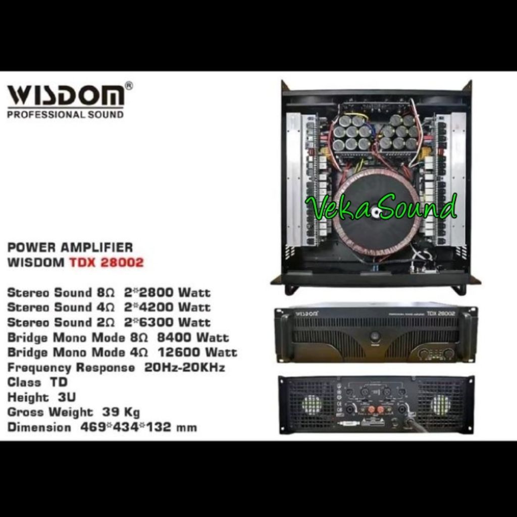 wisdom TDX28002 Power Amplifier