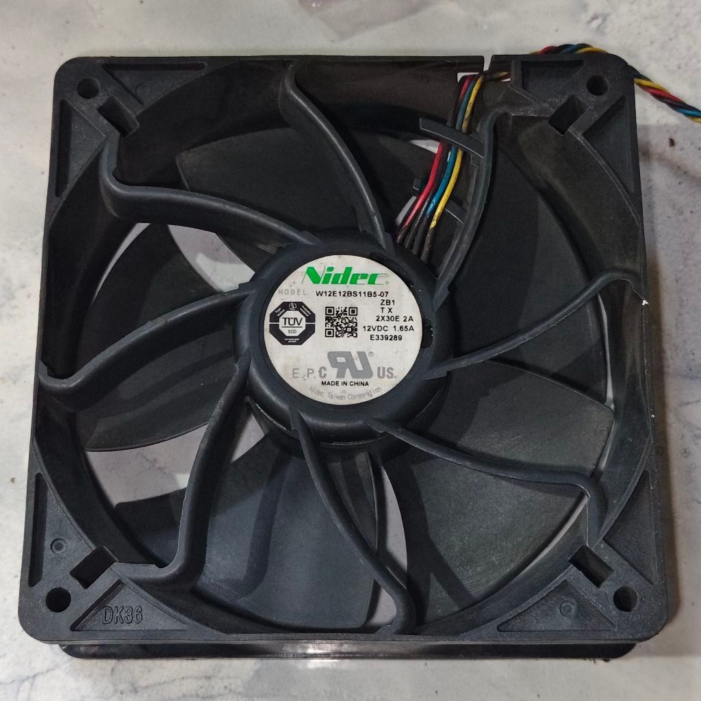 KIPAS HIGH SPED NIDEC 12X12 12V1.65A