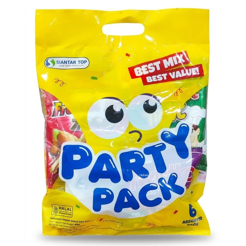 Siantar Top Party pack assorted snack 69gr
