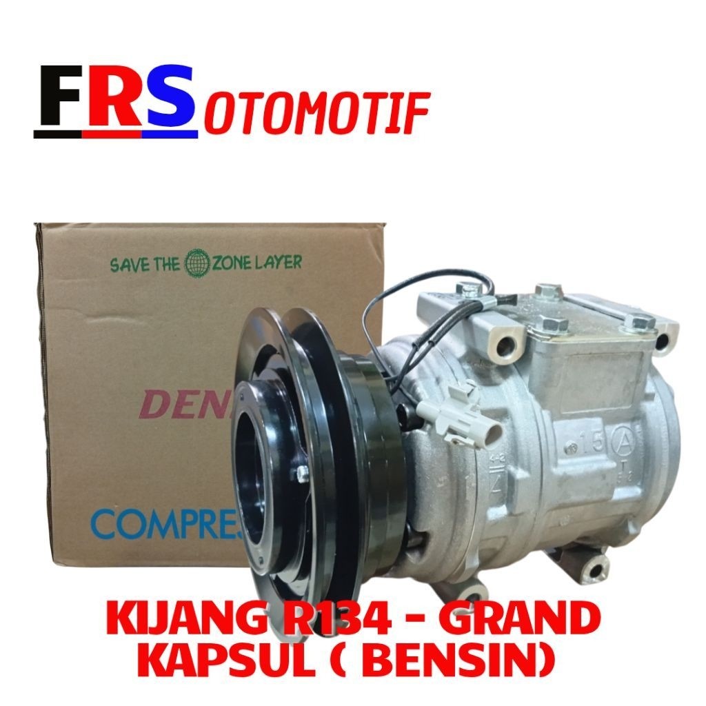 Kompresor Ac Kijang set pully Grand Extra Kapsul Compressor Ac Kijang R134 bensin Grand Kapsul 1800c