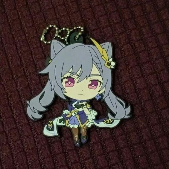 Genshin Impact KEQING keychain rubber original Mihoyo