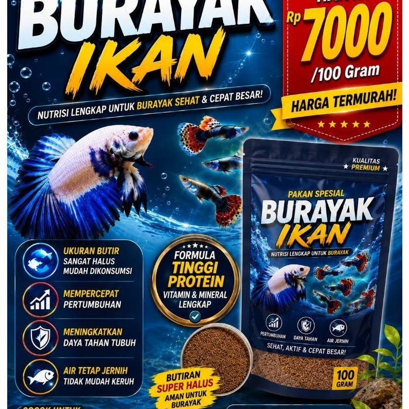pakan burayak, burayak ikan cupang burayak ikan Guppy