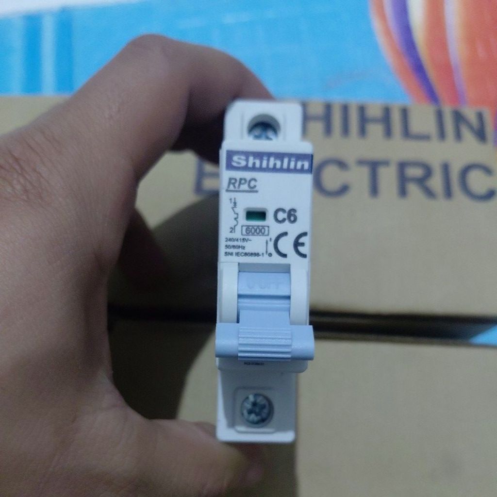 MCB SHIHLIN RPC 1P 6A/MCB SHIHLIN 1PHASE 6A ORIGINAL