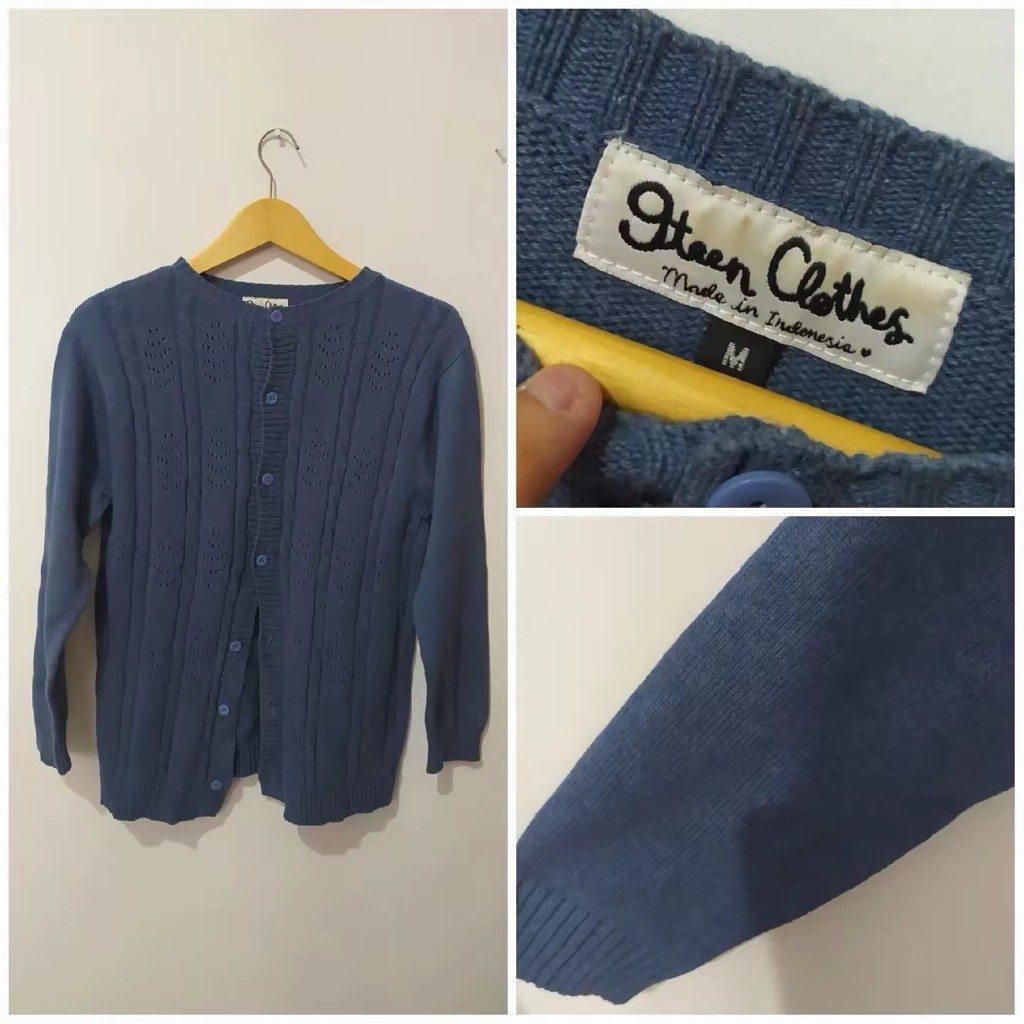 CABLE CARDIGAN 9teenclothes PRELOVED