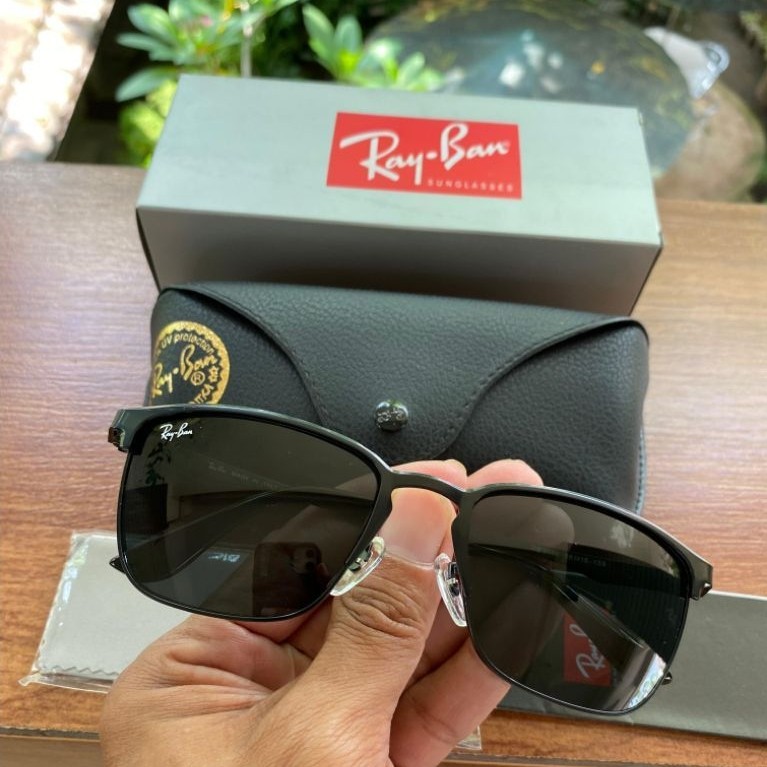 kacamata ray-ban rb 3508 full hitam sz 56