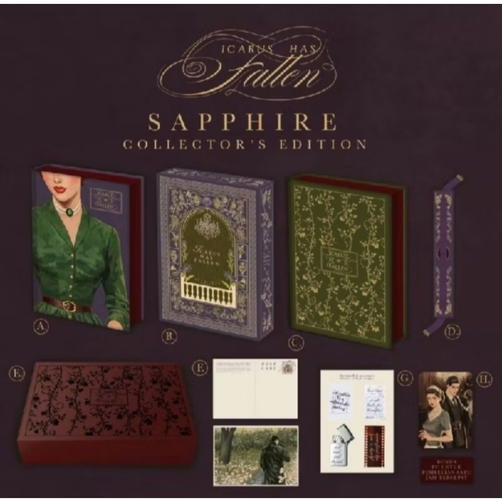 Buku Novel Icarus Has Fallen - Sheacountry / Shea May Jolly (Hardcover Sapphire Collector's Edition)