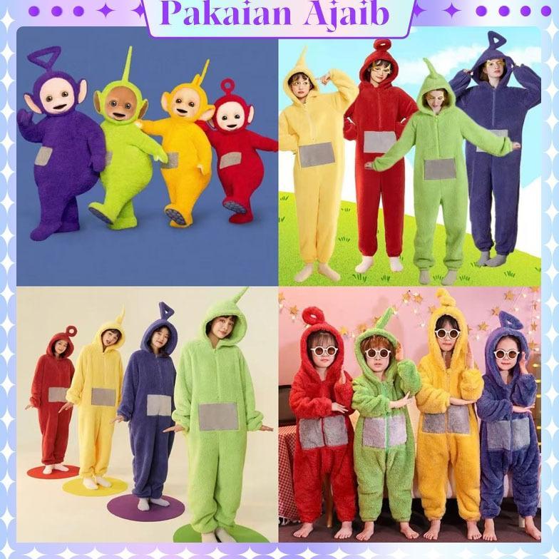 Pakaian Ajaib Baju Teletubbies Pakaian Kostum Anak Piyama Flanel Onesie Piyama Teletubbies Piyama De