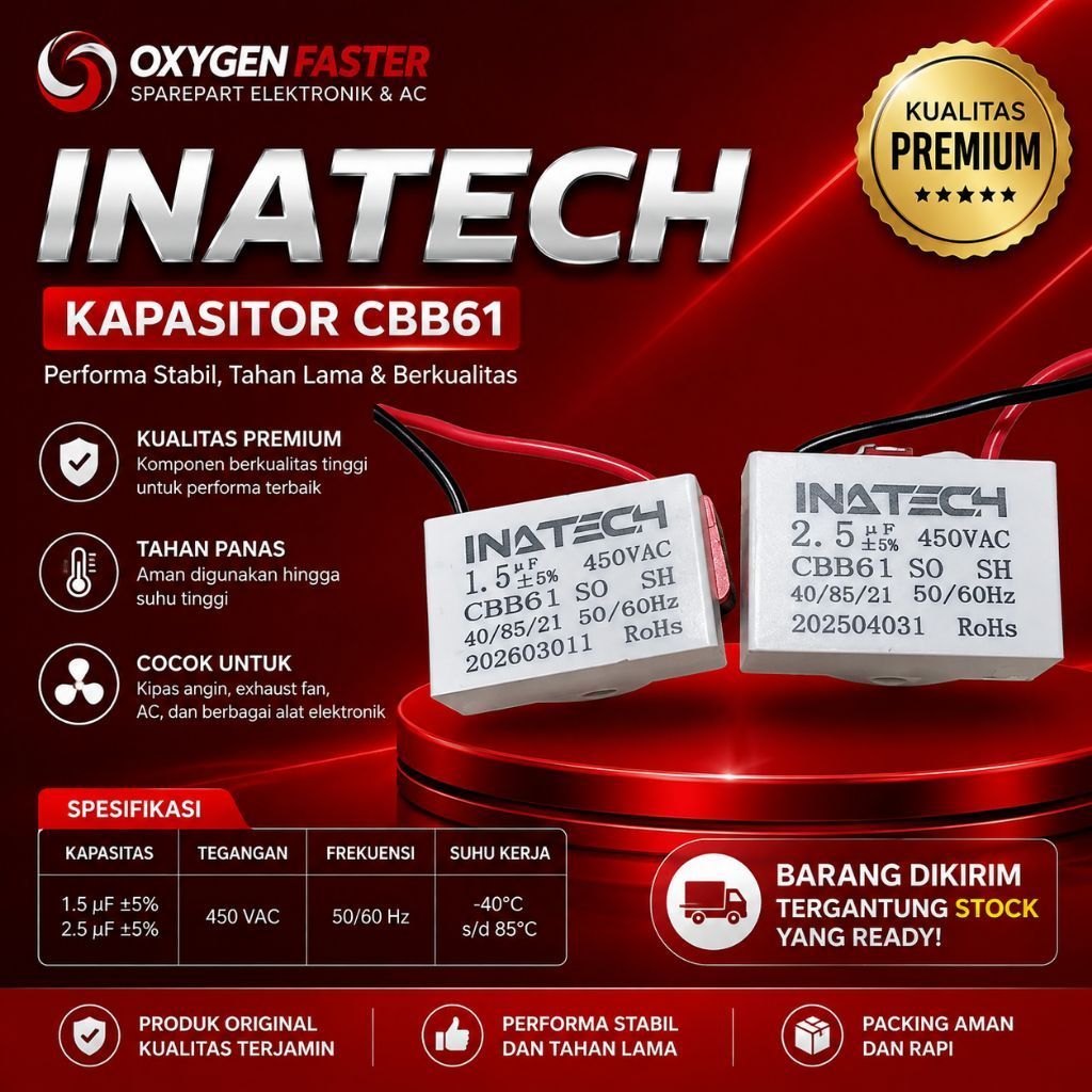 KAPASITOR KIPAS ANGIN INATECH