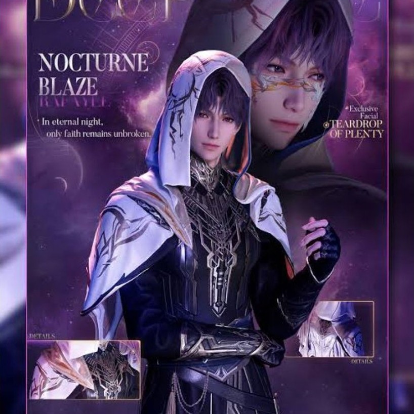 nocturne blaze rafayel / rafayel costume cosplay