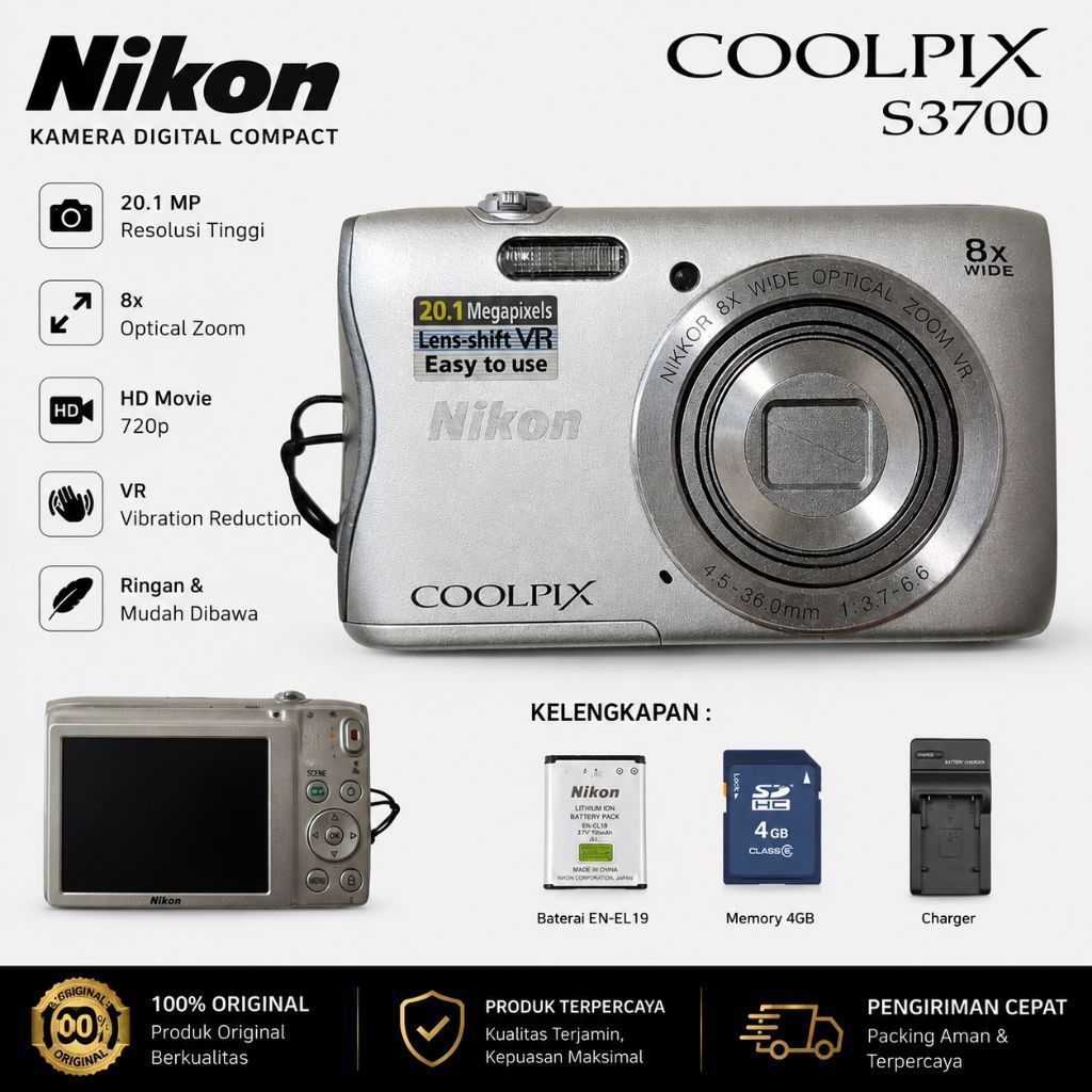 Kamera Digital Nikon Coolpix S3700