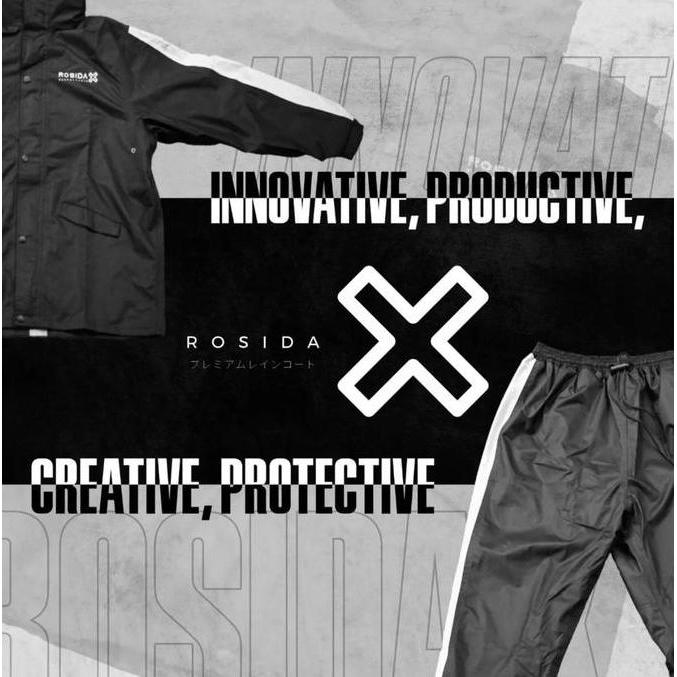 Boboboy- Jas Hujan Rosida Sporty R882 / R 882 / 882 X Product Raincoat Mantel Pria Dan Nita Bahan Pa
