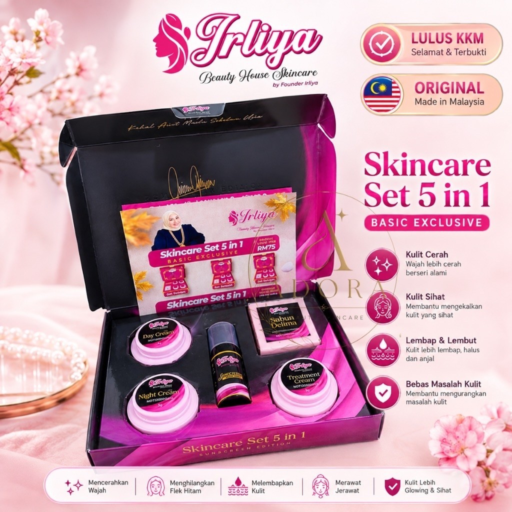 [IRLIYA BEAUTY SKINCARE] SET KUSAM (Sunscreen Edition) - ORIGINAL PRODUK - Irliya Skincare