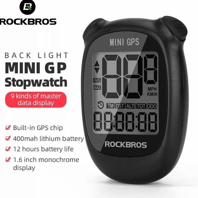Rockbros Mini GPS Sepeda Speedometer Computer sepeda Bicycle Computer