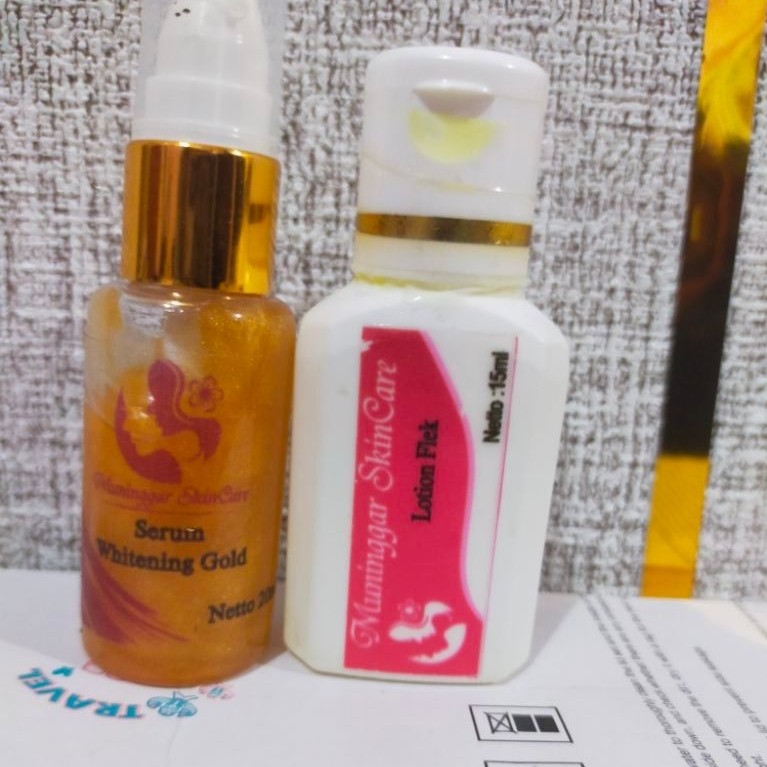 serum glow dan lotion flek by muninggar skincare ( DS )