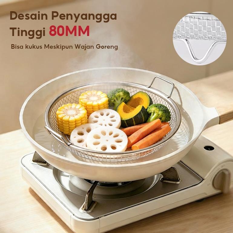 value pack modofo saringan minyak goreng stainless 2pcs saringan minyak saringan gorengan peniris go
