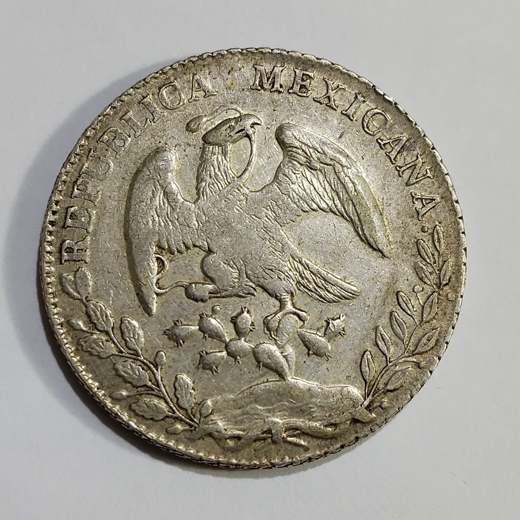 koin silver Mexicana 8 Reales koin perak