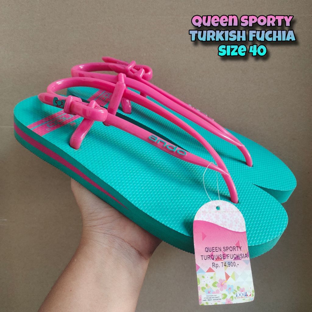 Sandal ANDO strappy size 36-50- sandal jepit tali wanita terlaris-  sandal jepit wanita ando- sandal
