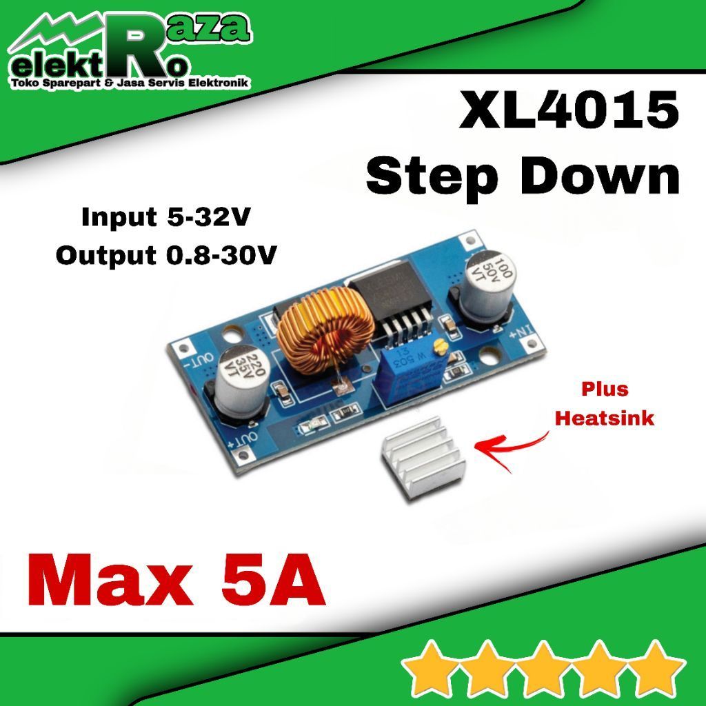 Modul Step Down XL4015 Module Stepdown XL4015 Max 5A DC to DC Penurun Tegangan