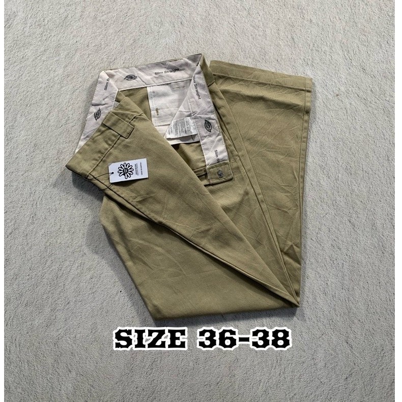 Celana Dickies 873 Slim Straight Khaki (7BS.5)