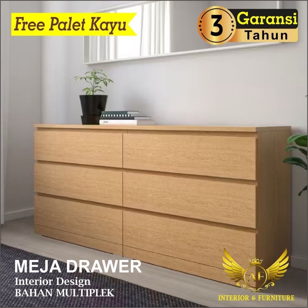 AF1 Meja drawer Kabinet ruang tamu Meja drawer minimalis Meja tamu Meja rias nakas besar