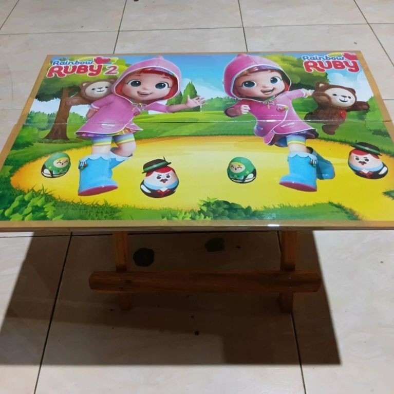Meja belajar lipat karakter/Meja Lipat belajar anak