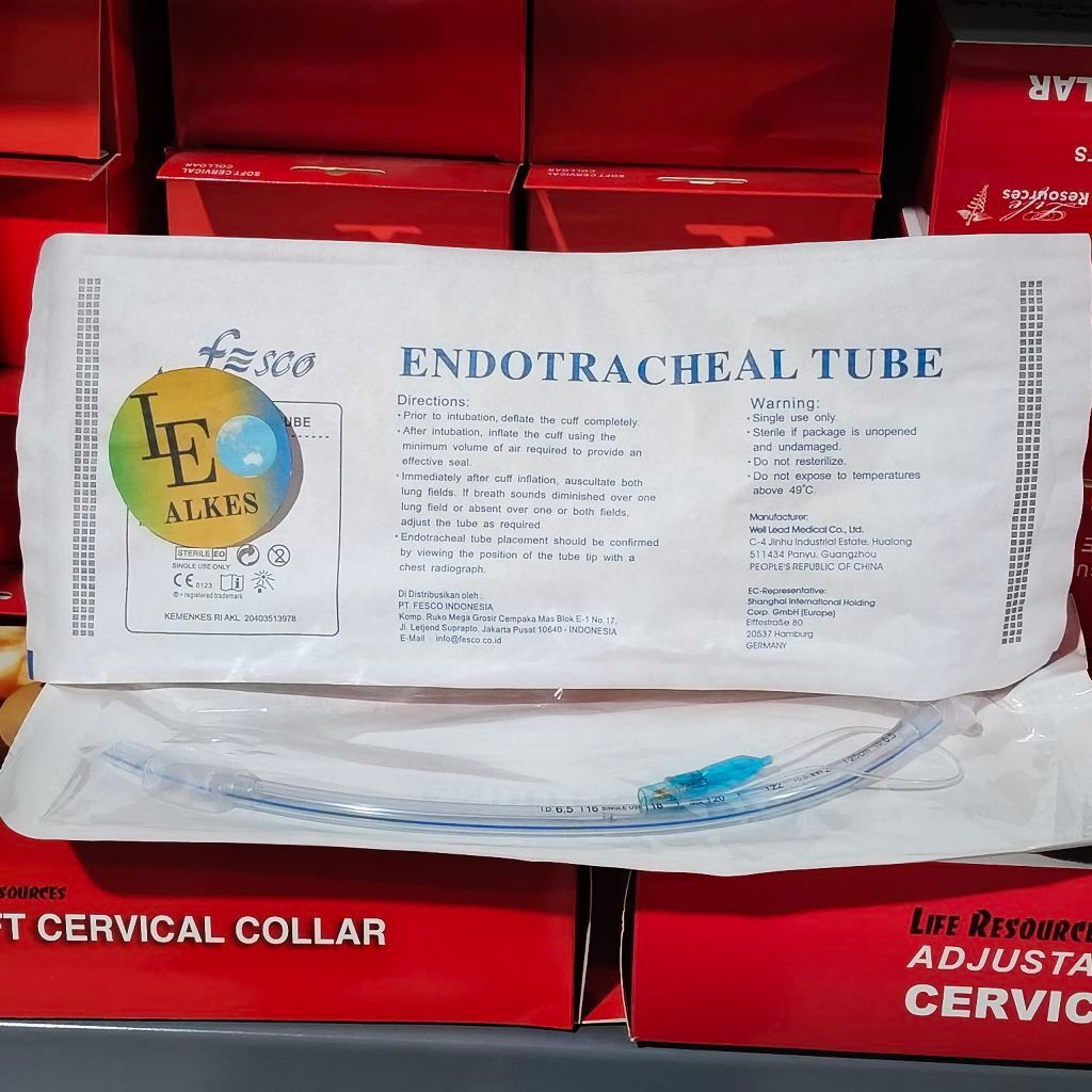 Fesco Endotracheal Cuffed No 2.5 3 3.5 4 4.5 5 5.5 6 6.5 7 7.5 8 8.5 ETT Fesco