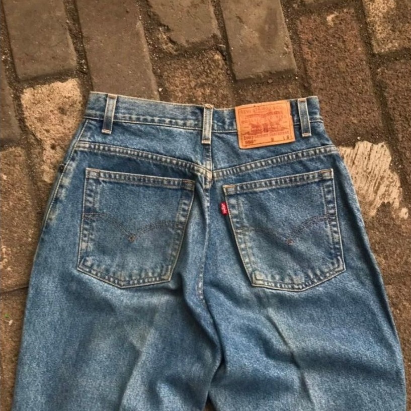 levi's 550 jeans size 29-30 second pre loved mulus