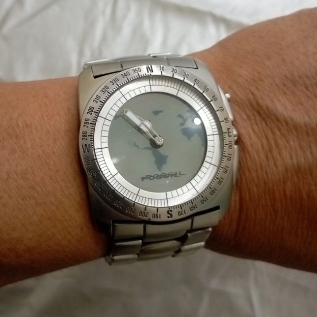 Vintage Watch BG-2076 Big Tic World Map Watch