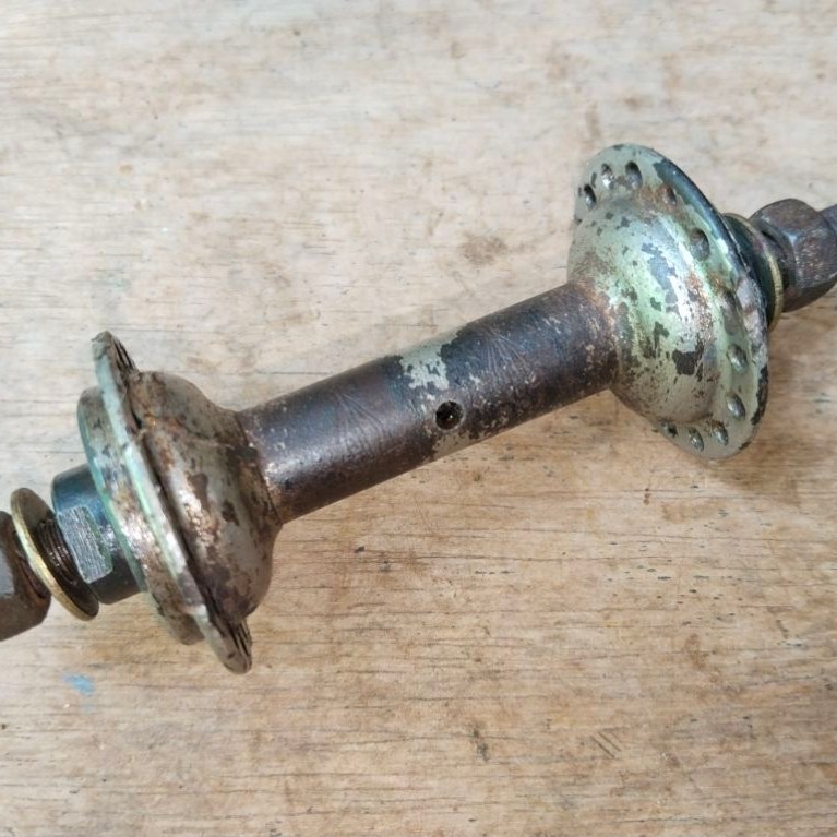 HUB DEPAN BSA ORIGINAL / HUB RODA DEPAN SEPEDA ONTHEL / HUB DEPAN SEPEDA ONTHEL BSA ENGLAND