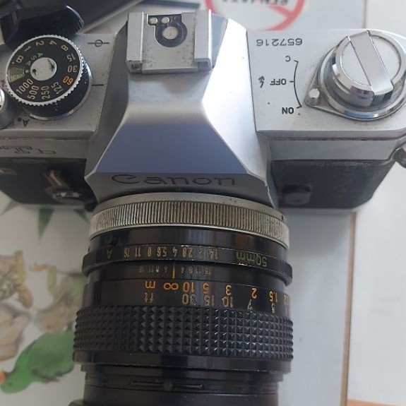 Kamera CANON Ftb QL + Lensa Canon FD 50MM F1.4