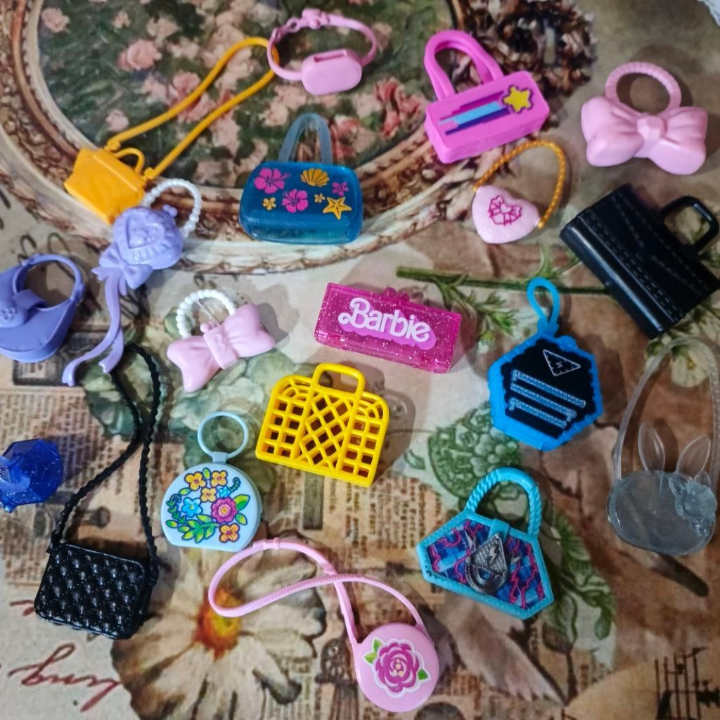 Tas boneka monster high & barbie mix