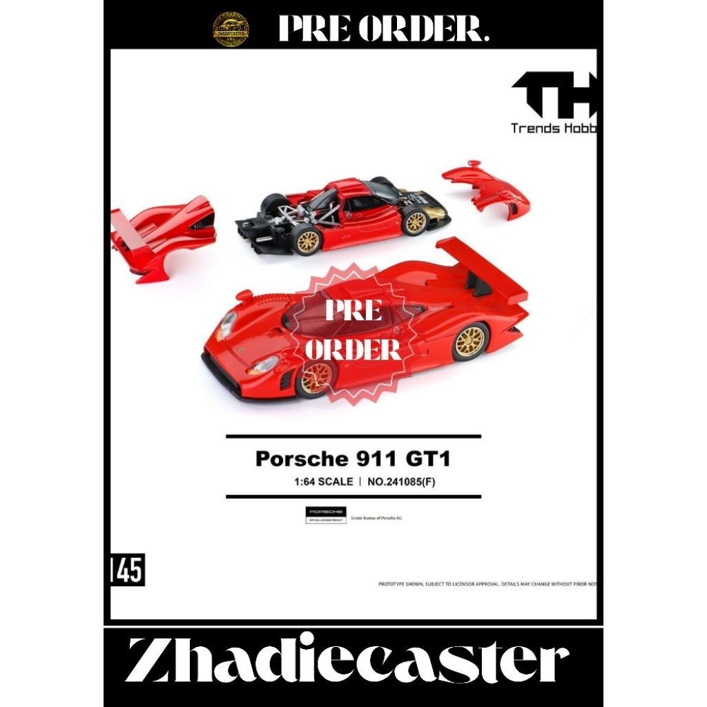 (PRE ORDER)Porsche 911 GT1-RED