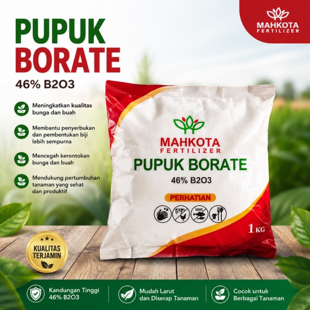 Pupuk Mahkota Borate 1 Kg