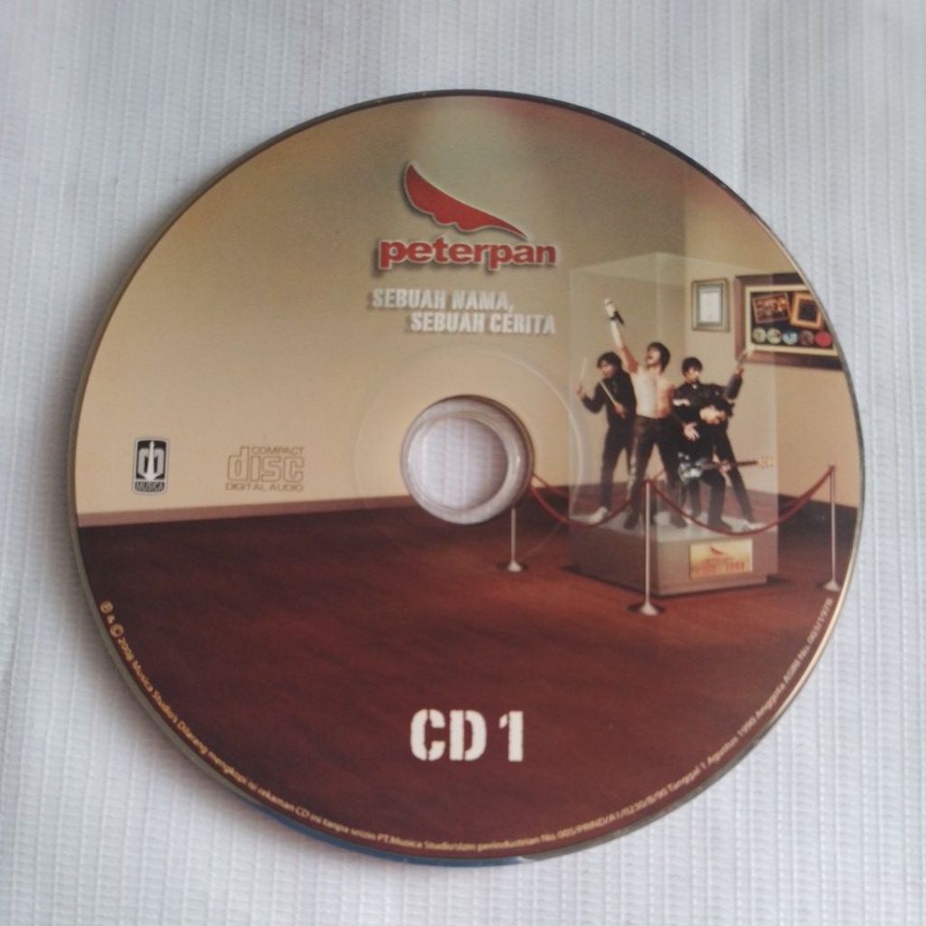 kaset cd audio lagu peterpan sebuah nama sebuah cerita