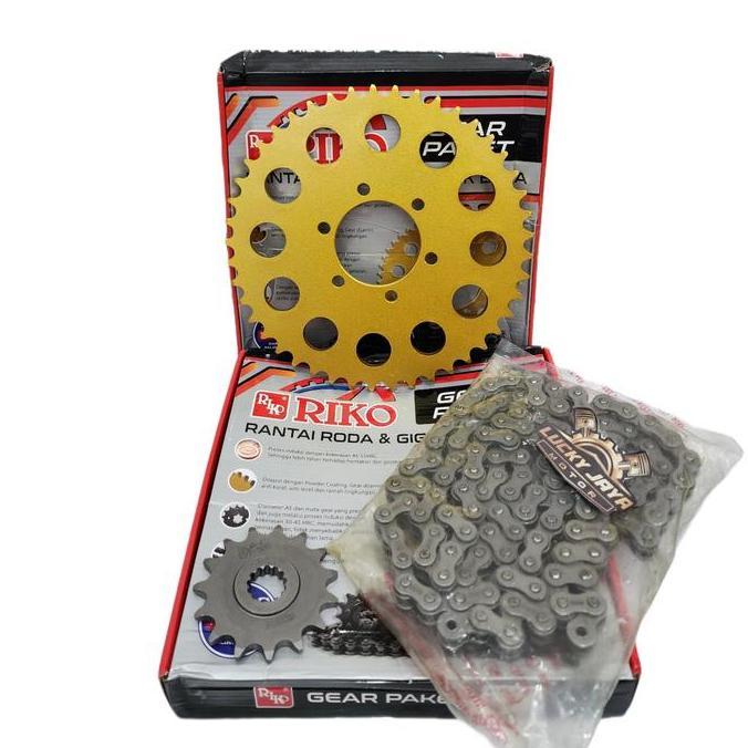 Gearset girset chainkit Gear gir set rantai suzuki Dr 200 Dr200 RIKO