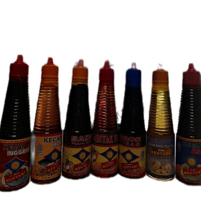 Paket kecap isi  7 minyak bawang(saos,kecap,minyak) Botol