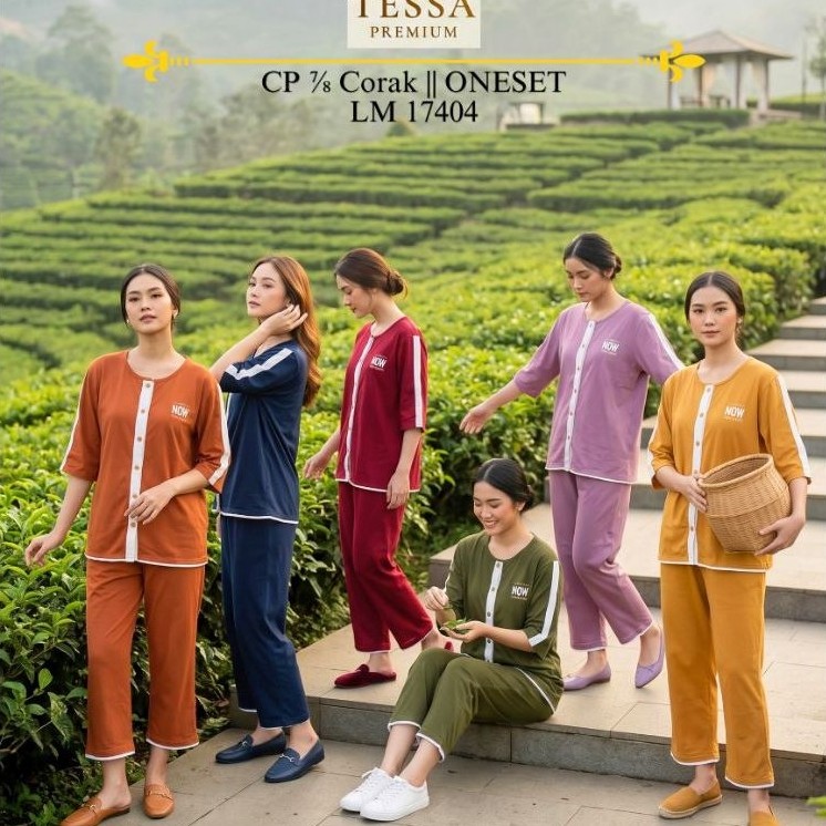 TOKO AFIQAH BUKITTINGGI - BAJU TIDUR TESSA CORAK