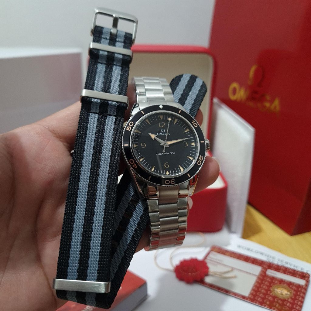 Jam tangan Automatic OMG Spectre 007 Seam*ster 300 Extra Nato Nylon Stainless steel
