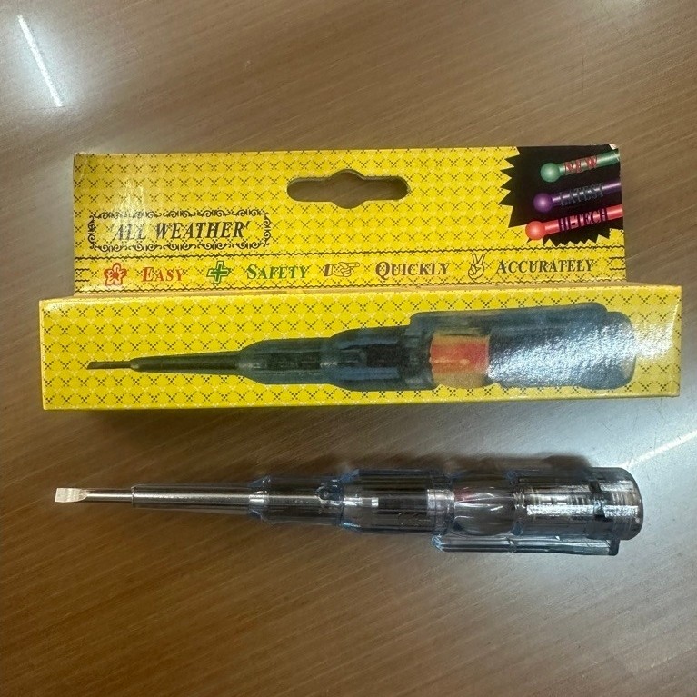Smart tespen dwifungsi Pendeteksi ARUS dan KABEL PUTUS Tespen AC DC / PLN AKI Cek Kabel Putus Obeng 
