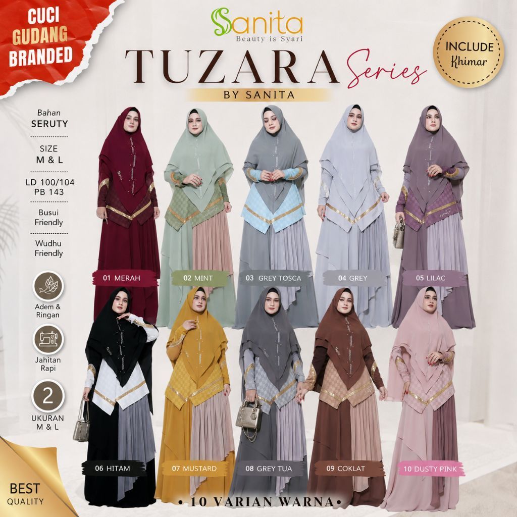 Gamis Syari Tuzara by Sanita
