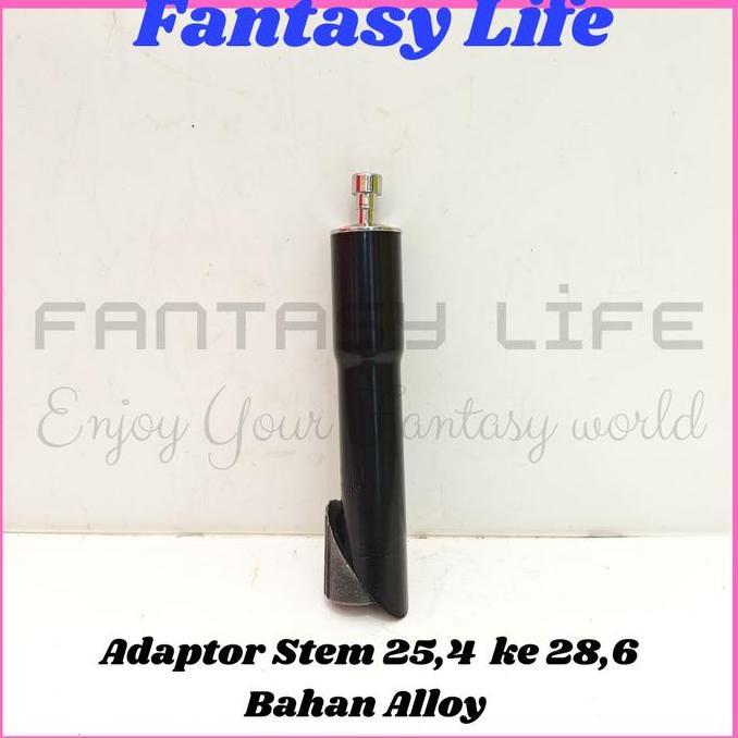 Promo Fantasy Adaptor stem 25.4 panjang 14 cm sambungan tiang stang sepeda federal Diskon