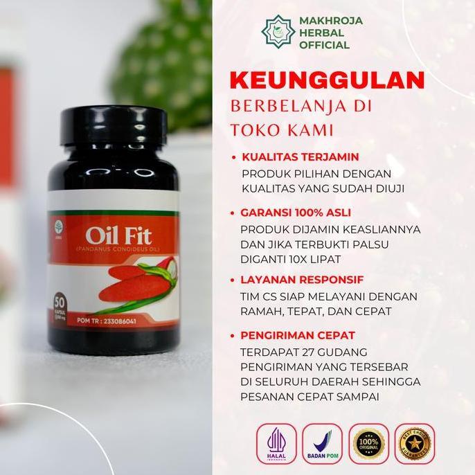 Farmamax- Kapsul Oil Fit 50 Kapsul - Suplemen Anti Virus Pendamping Gejala Hiv/Aids & Imun Booster B