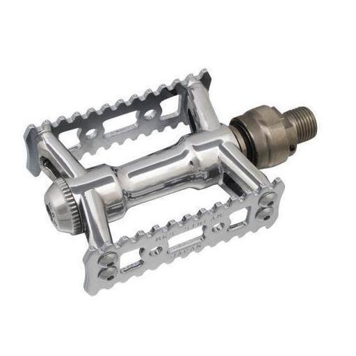Promo MKS SYLVAN STREAM NEXT EZY SUPERIOR PEDAL - CHROME SILVER Diskon