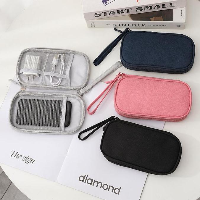 ROEMAHCUSTOM411  - AS GADGET TRAVEL DOUBLE LAYER WATERPROOF || TAS GADGET TRAVEL 2 ZIPPER ORGANIZER 