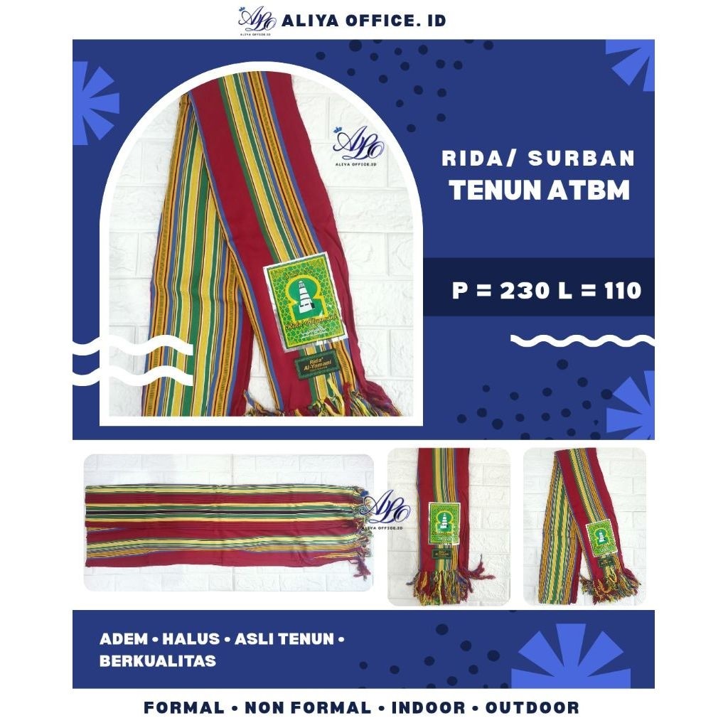 RIDA AL YAMANI/ RIDA HABAIB/ SURBAN AL YAMANI/ SURBAN HABAIB/ IMAMAH YAMANI/ AR RIDA YAMANI